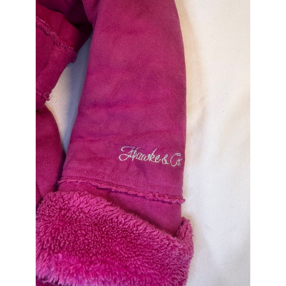 Hawke & Co‎ Outfitters Girls Faux Suede Pink Coat: Size 4T Super Soft & Warm - Picture 7 of 7